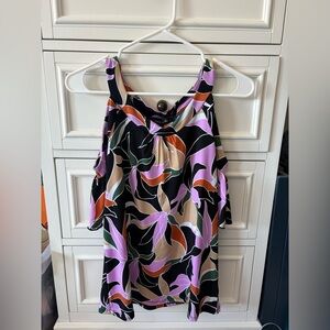 Adele & May Women's Multicolor Cold Shoulder Top size Small NWT